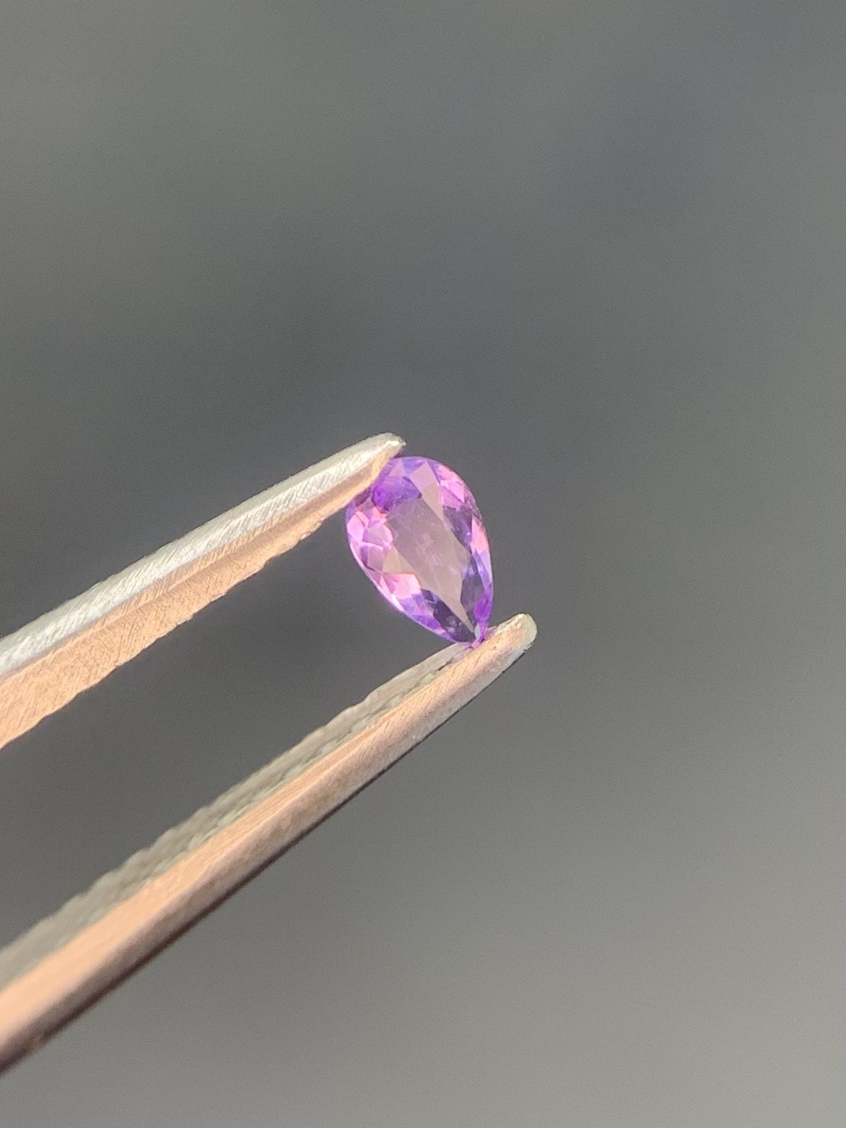 0.09/Ct,Rare Purple Pink Natural Hackmanite,Pear Cut,Uv re,highly tenebrescence,