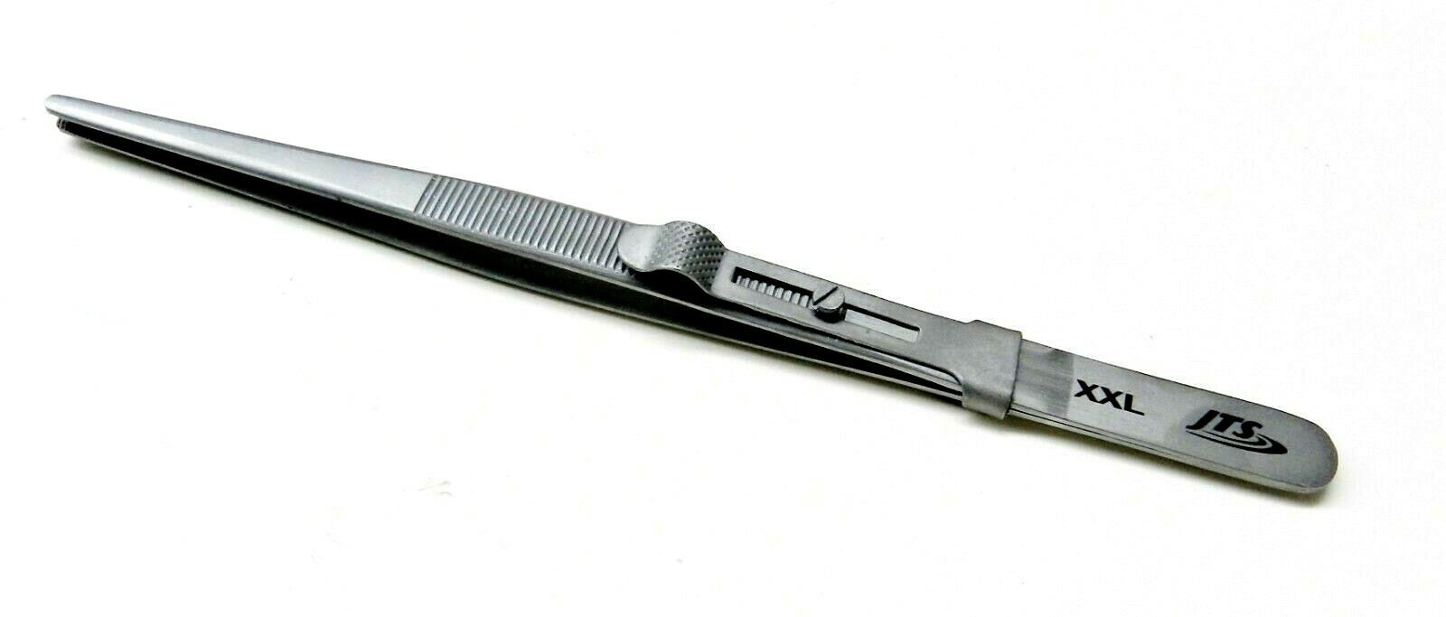 Diamond Tweezers Large Blunt Tip XXL Slide Locking for Colored Gemstones Beads