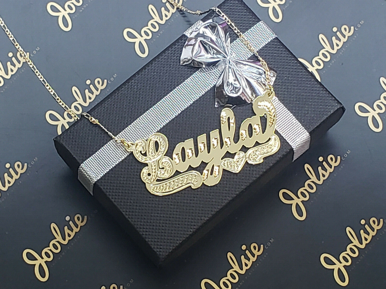 PERSONALIZED 18K GOLD PLATED SINGLE NAME PLATE , ANY NAME FREE CHAIN * FREE SHIP