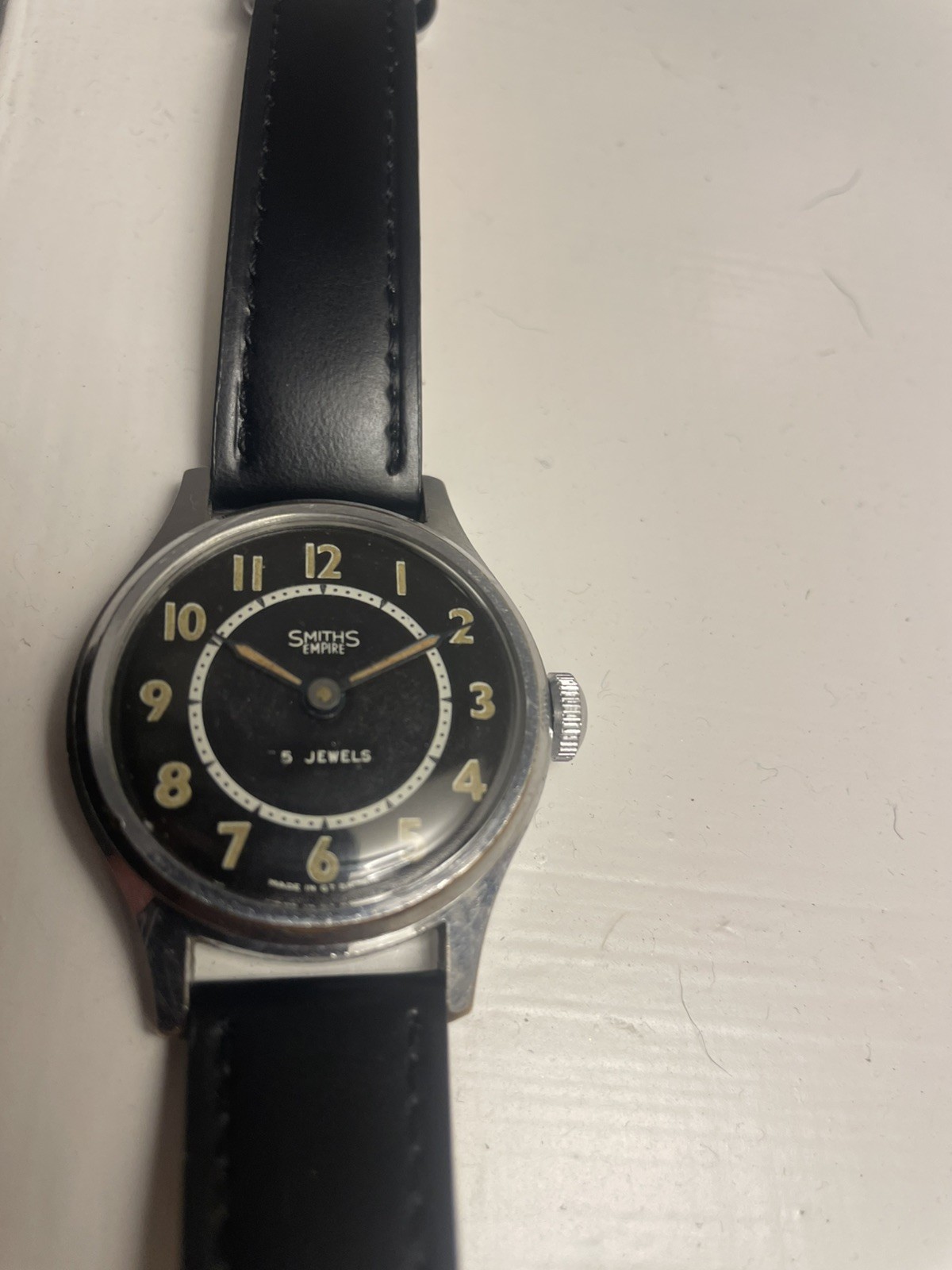 VINTAGE SIMTHS MILITARY WATCH MADE IN GREAT BRITAIN