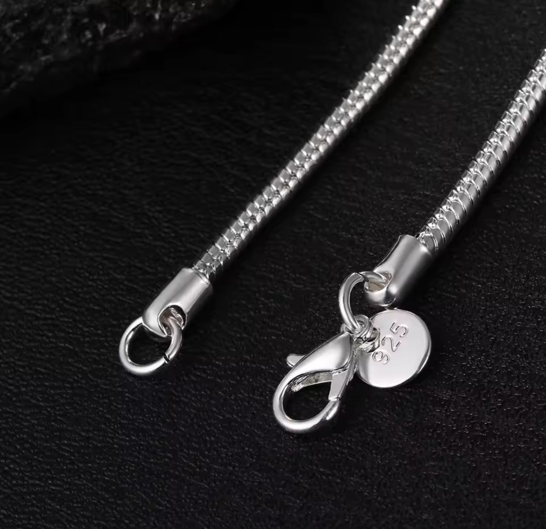 925 Sterling Silver Chain Necklace .925 Italy All Sizes