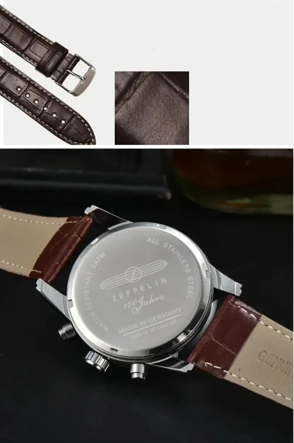 2026 Luxury Zeppelin Airship Men’s Retro Business Date Gift Commemorative Watch