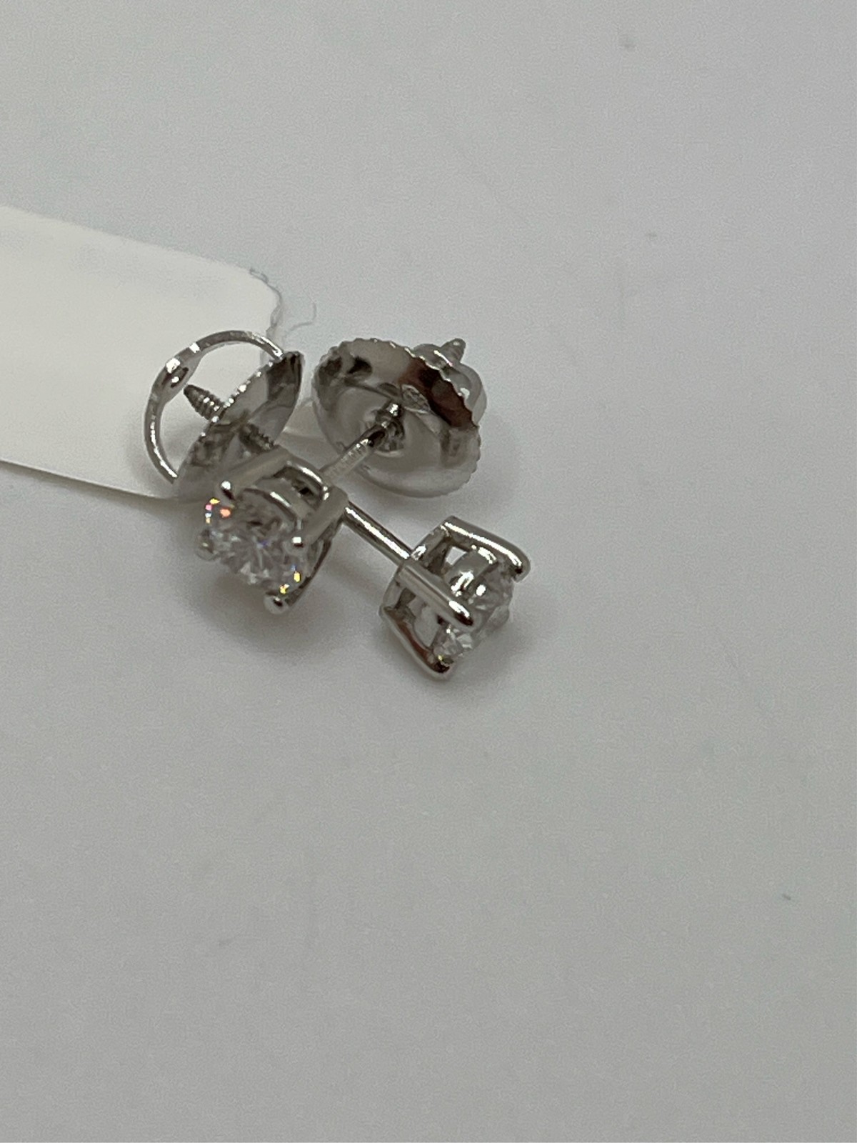IGI Certified Lab Grown Diamond Solitaire Stud Earrings | 1/2 Ct -Round Shape sc