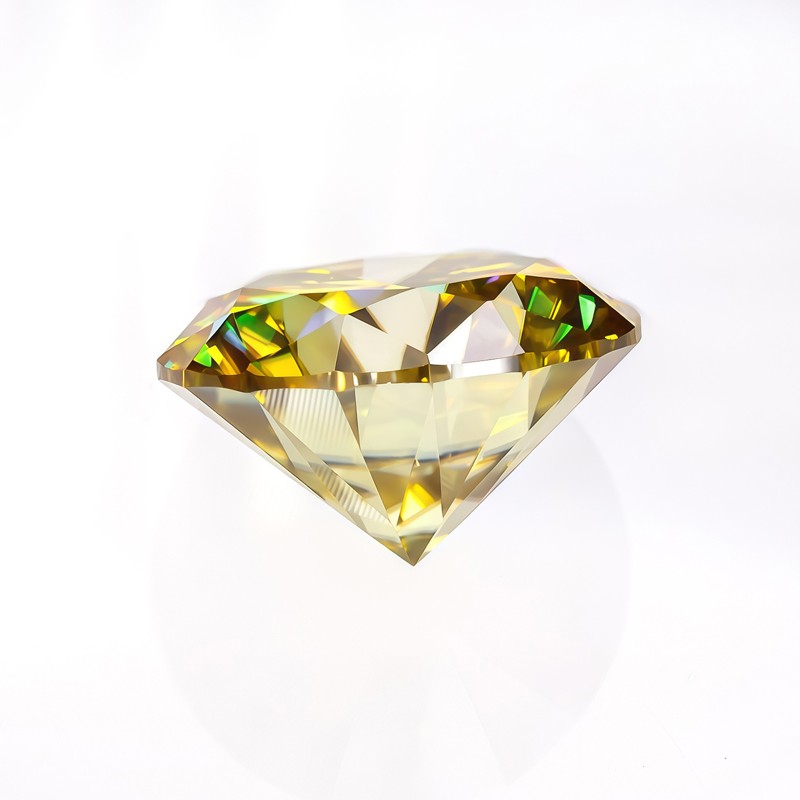 Full Size Moissanite Stone Multicolor 3-14mm Round Cut GRA VVS1 for Jewelry DIY