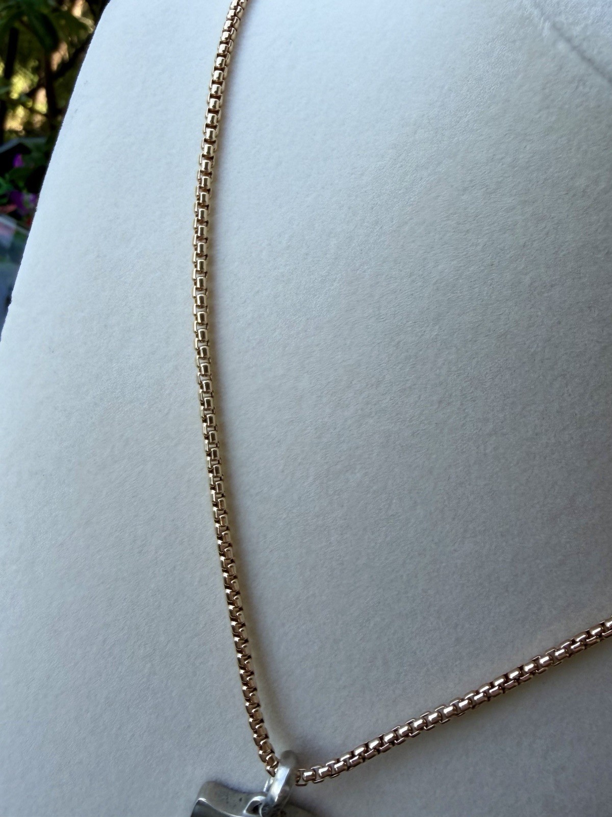 David Yurman 26in 2.7mm 18k Rose Gold Box Chain. Great Weight! Box Included.