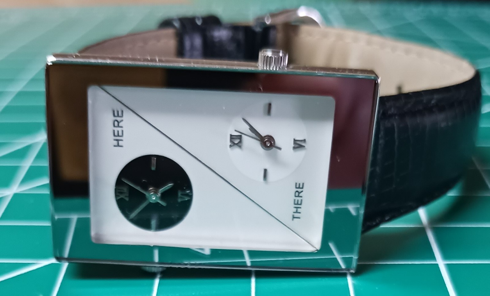 Oui Art custom watch with a Japanese movement and stainless steel back