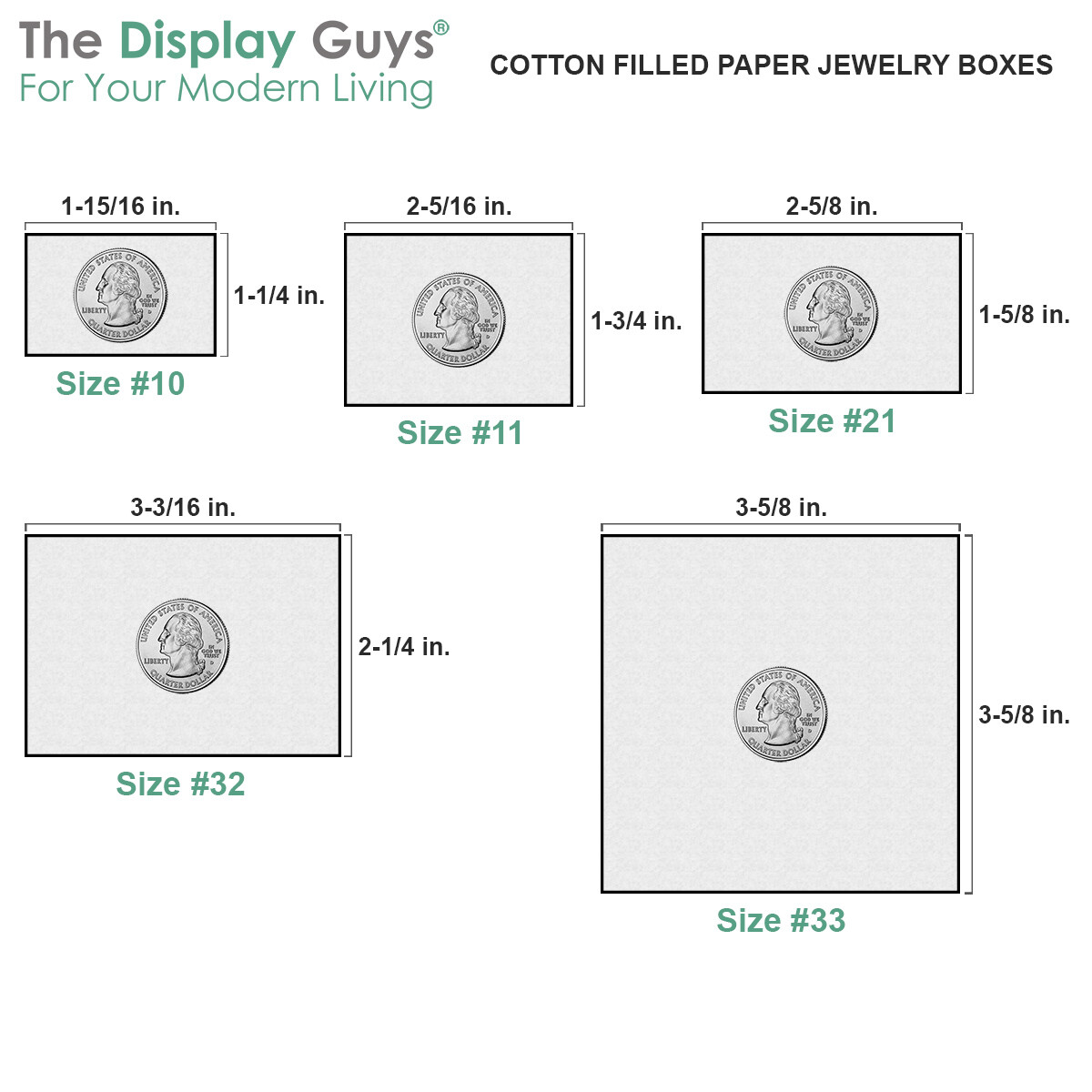 The Display Guys – Cardboard Jewelry Boxes With Cotton – 100 Pack – Matte Black