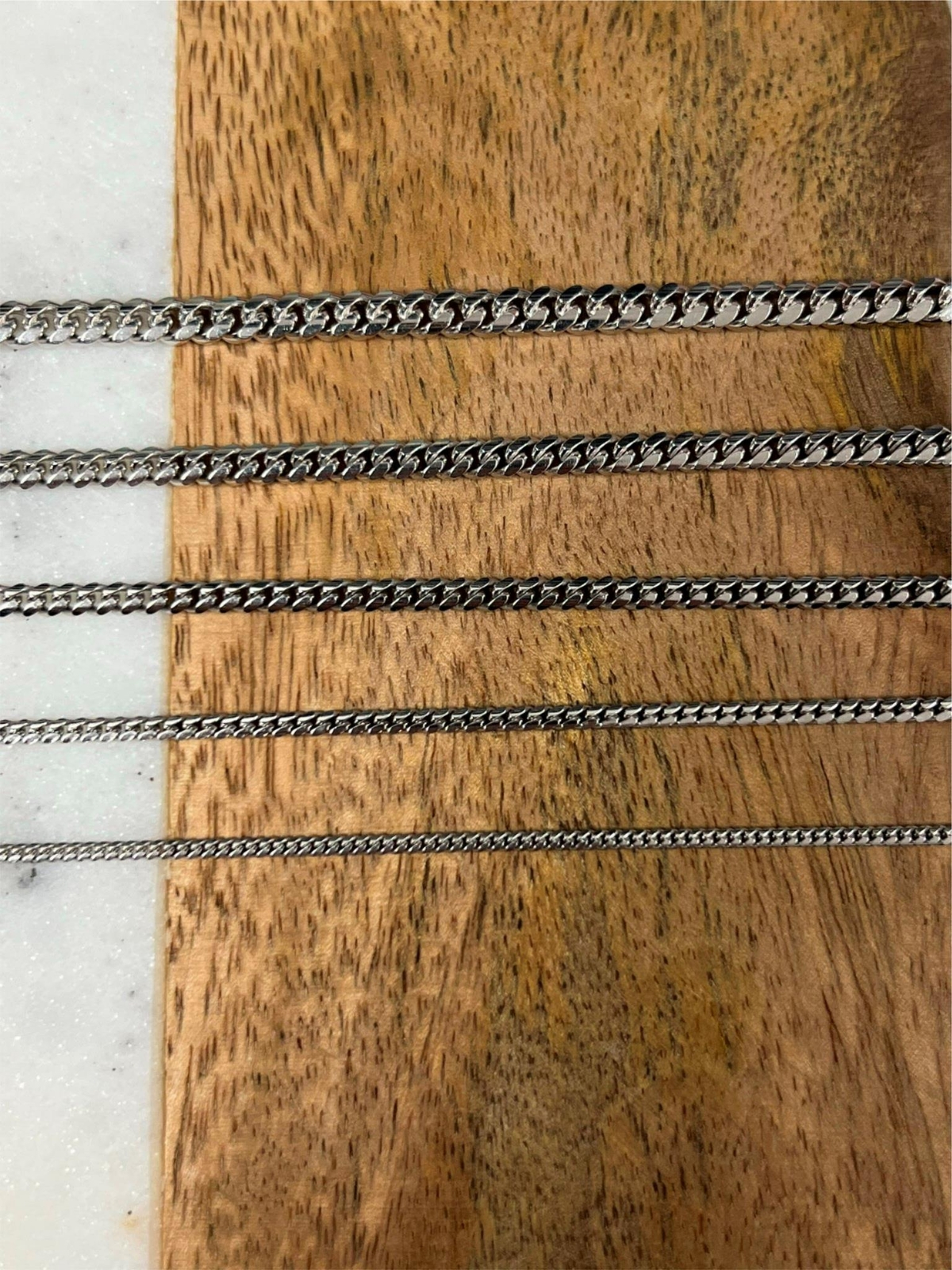 925 Sterling Silver Solid Miami Cuban Curb Link Chain Necklace Rhodium New Italy