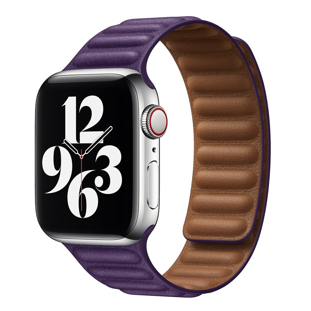 HOT For Apple Watch Leather Link Magnetic Unisex Band 45/49mm Ultra Series 8 7 6
