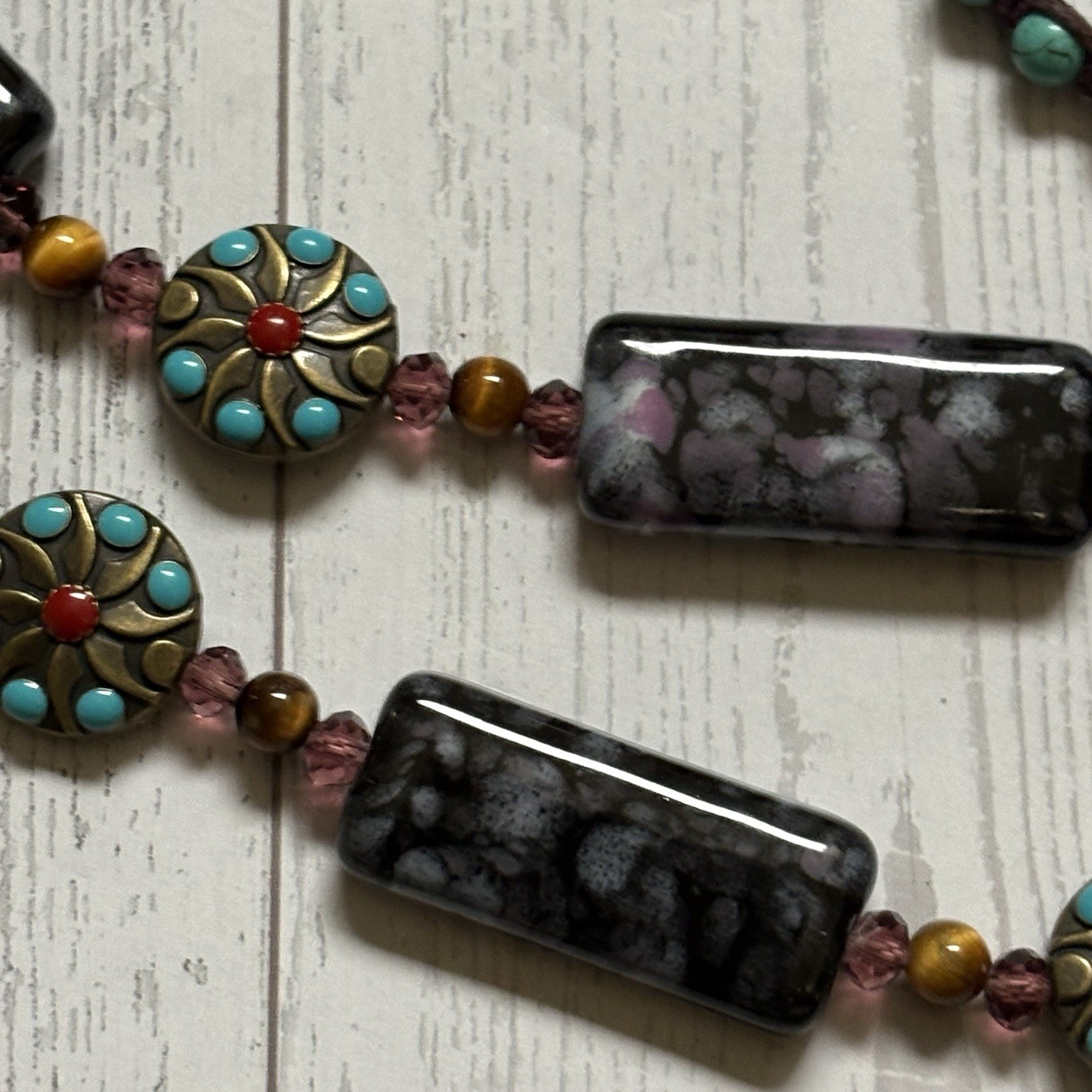 Vintage Tribal Nepal Tibetan Jewelry Lot Carved Trade Beads Nuts Stones Resin