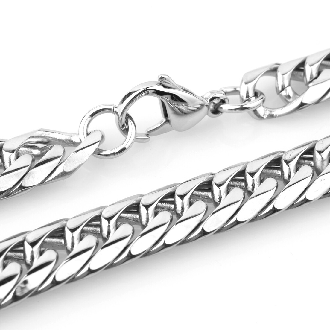Heavy Strong Men Stainless Steel Curb Cuban Link Chain Necklace Jewelry