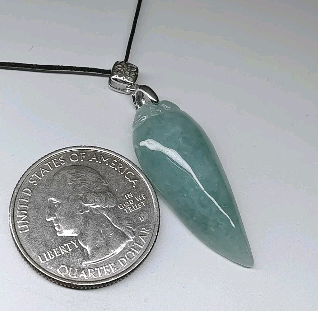Certified Blue Green Jade Pendant Natural Icy jadeite Monkey Fu Melon 浅绿蓝水翡翠A货福瓜