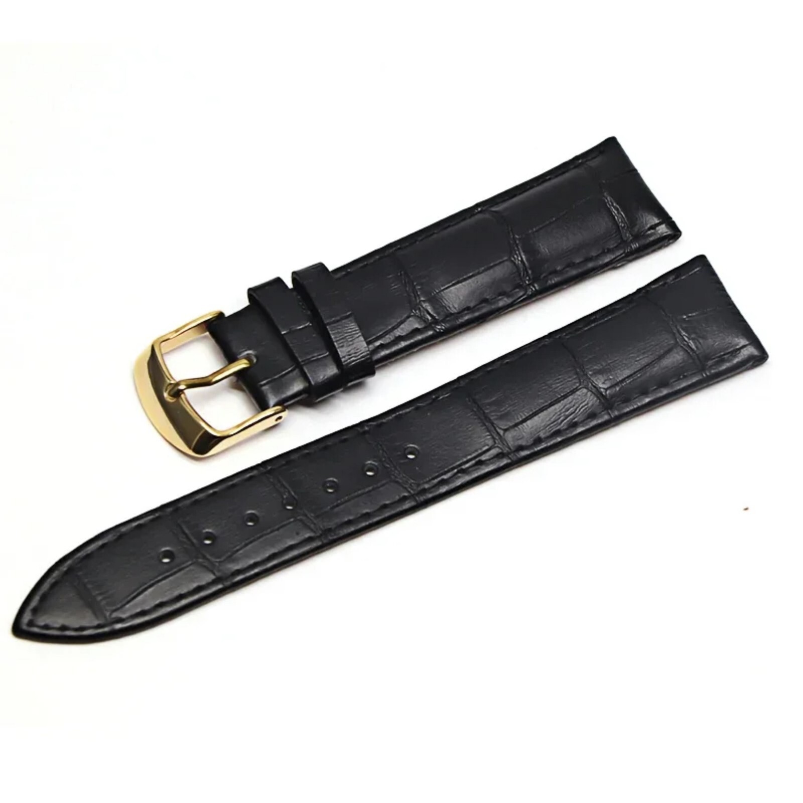 16mm 18mm 20mm 22mm 24mm Genuine Leather Wristband Watch Strap Band Bracelet