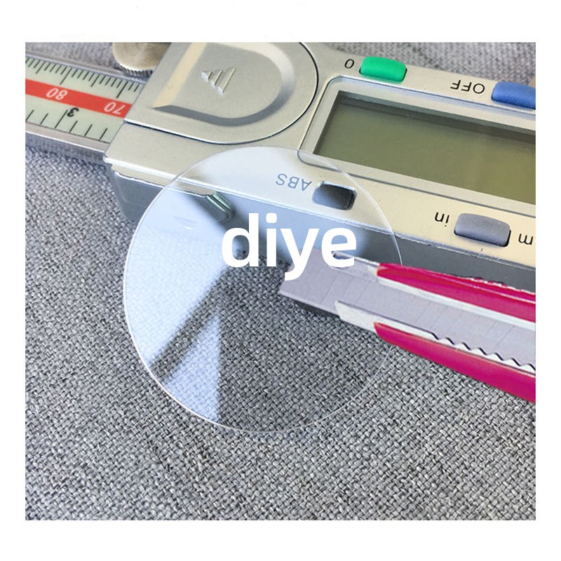 0.8mm 1.0mm 1.2mm 1.5mm Thick 13mm-45mm Flat Sapphire Watch Glass Round Crystal