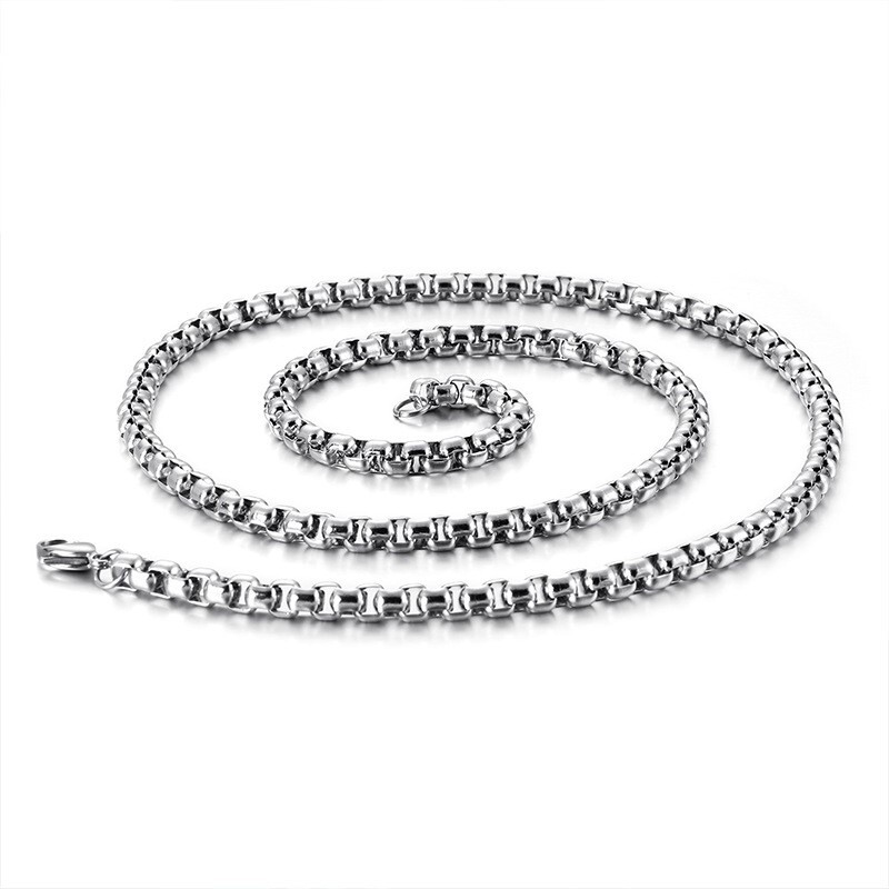 18″-30″ Stainless Steel 2mm/3mm/4mm/5mm/6mm/7mm Smooth Box Chain Necklace #N260