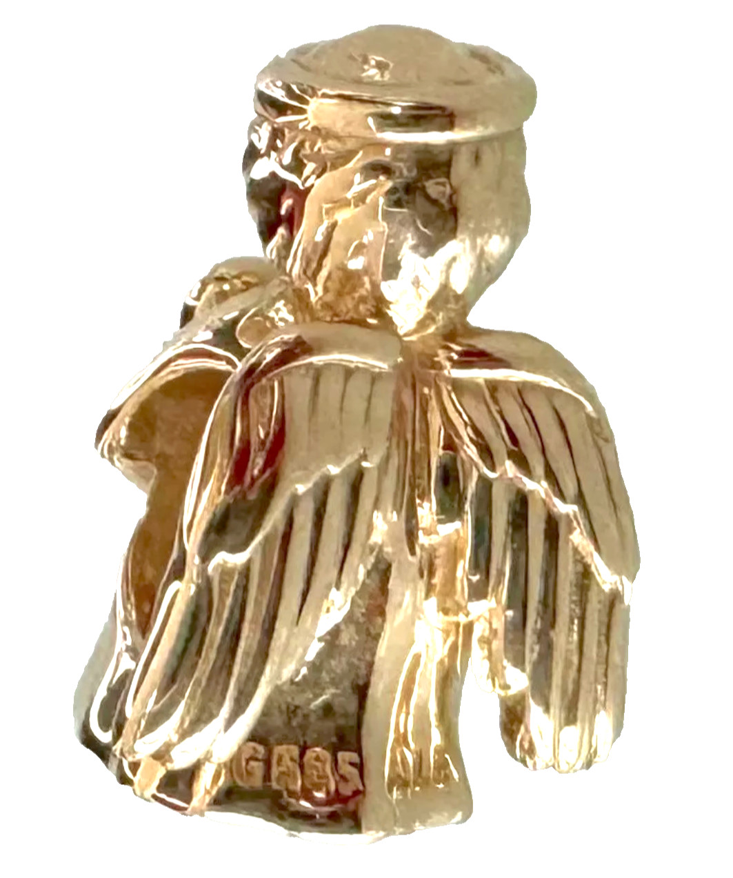 NEW💕Pandora 14k Gold ANGEL OF LOVE Charm RETIRED 759143C00
