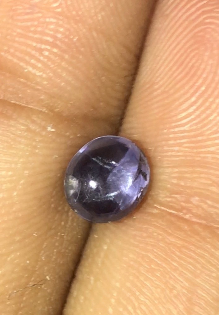 2.35cts Sri Lanka Extremely Transparent Blue Star Sapphire Untreated Natural