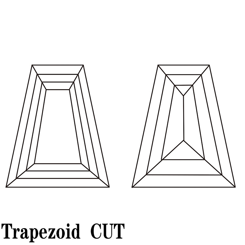 Trapezoid Shape White D Color VVS1 Clarity Loose Moissanite Stone Excellent Cut