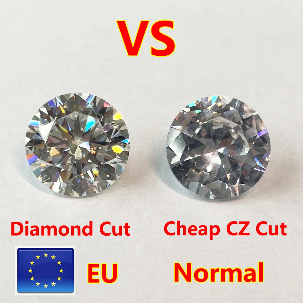 US Full Size Radiant Cut 0.2-10ct Sparkling Moissanite Loose D Color GRA VVS1