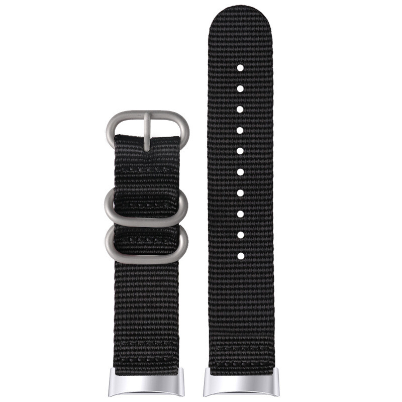 High Quality Nylon Canvas Watch Strap Band Military 18mm for Fitbit Charge3/4/5