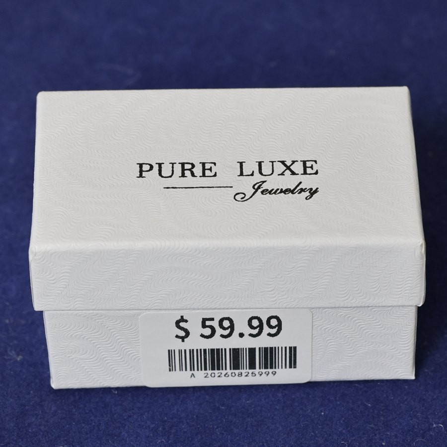 DG Men’s Sterling Silver 925 Cubic zirconia 7mm Round,Studs Earring*Unisex*Box
