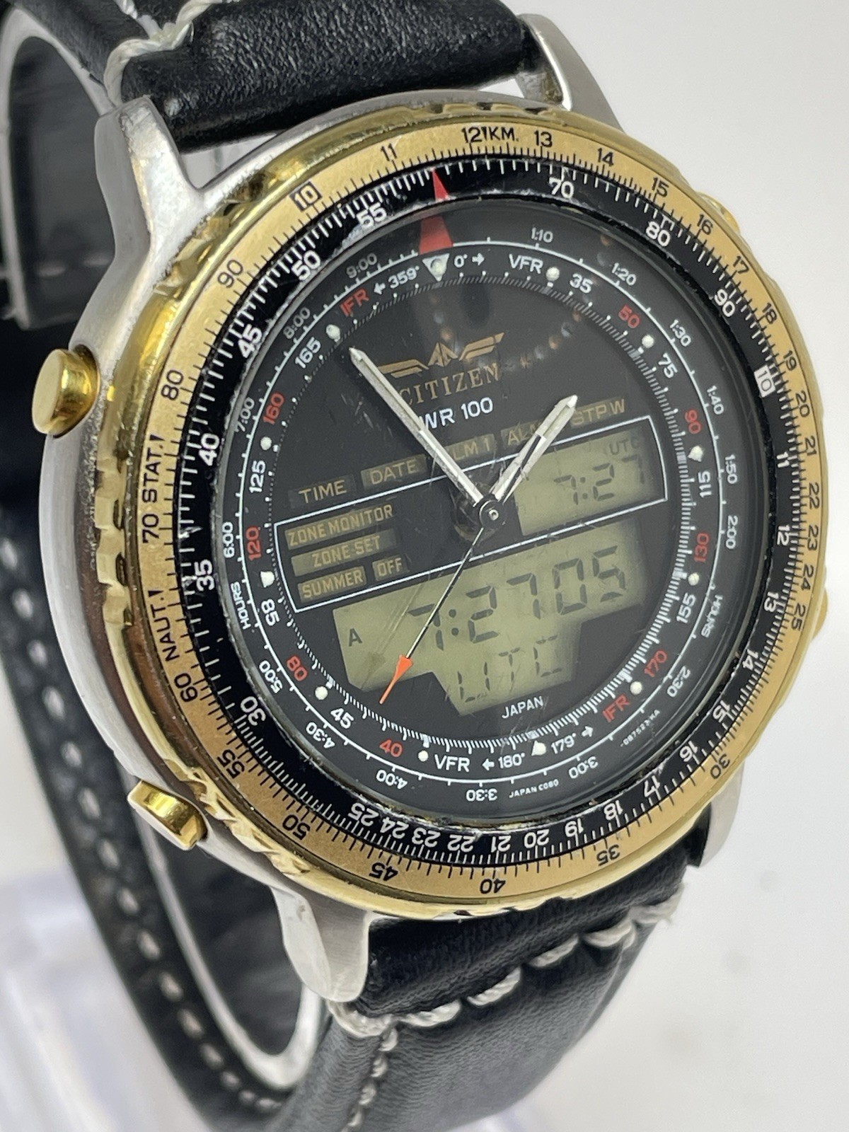 Vintage Citizen Promaster Wingman Ana-digi Pilot Watch C080 Very Good Condition.
