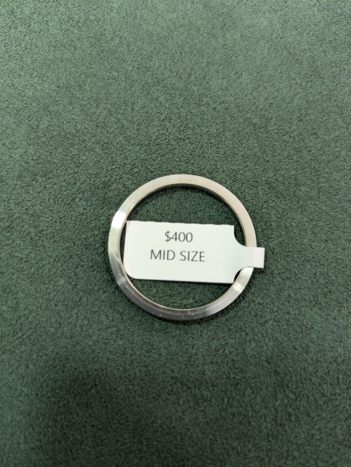 LAB GROWN DIAMOND BEZEL Mid size Stainless Steel For Rolex 31 mm .90 Cts