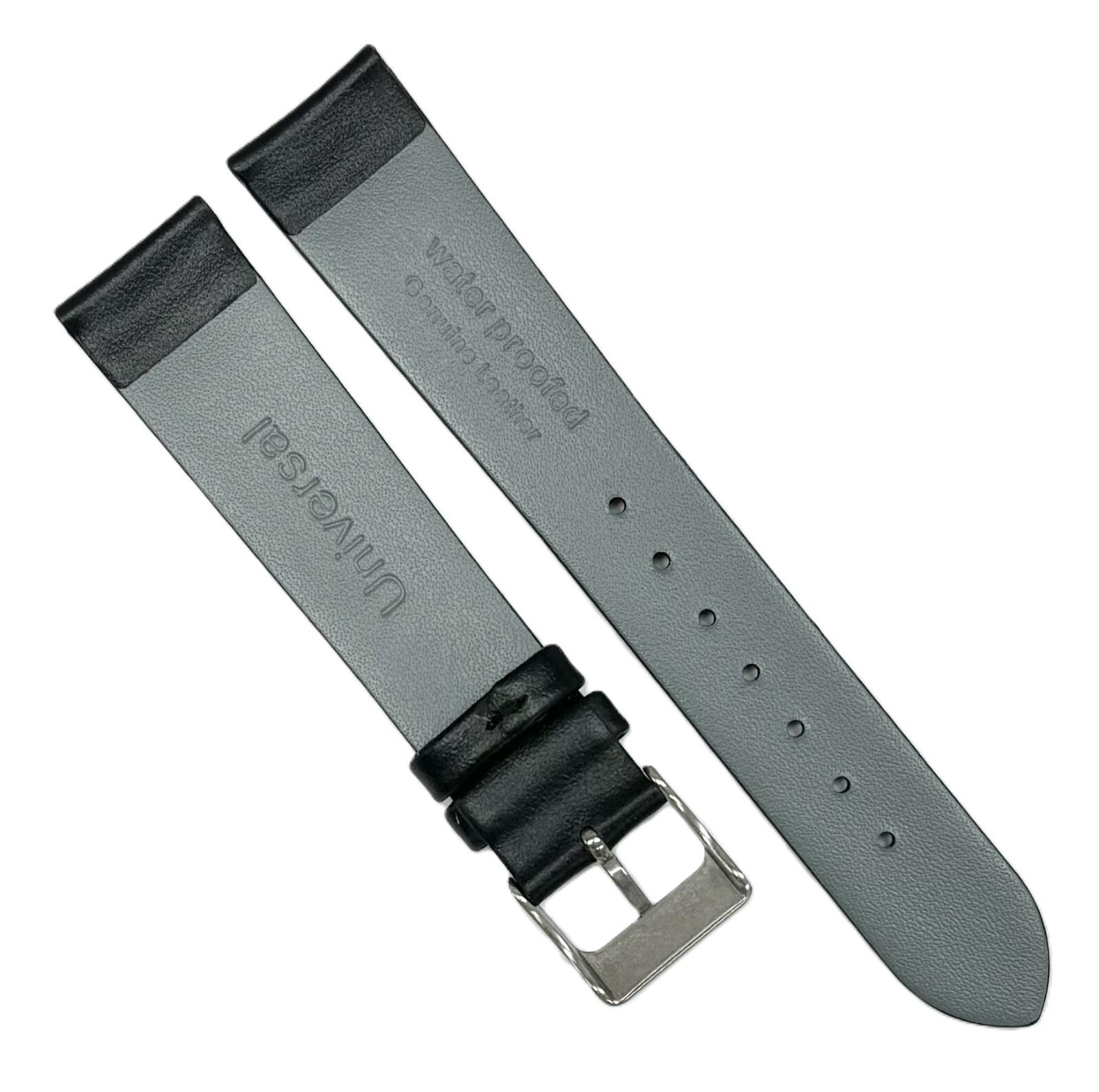 Genuine Leather Fine-Grained Black MOVADO Replacement Band, 14-22 MM, Regular