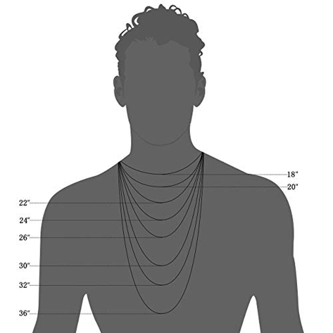 16-40″ Hot Square Rolo Stainless Steel Round Box Chain Necklace for Men Women