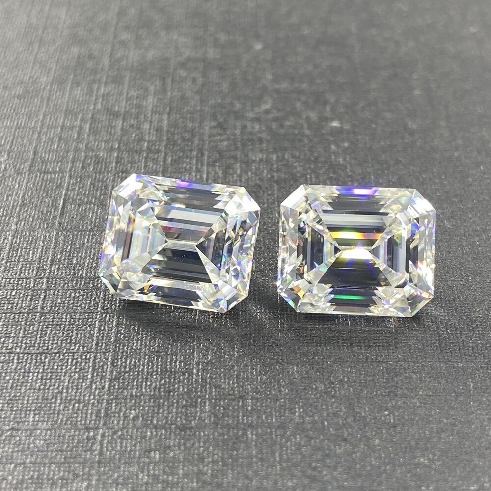 Emerald Cut D Color Loose Moissanite 0.5-10ct VVS1GRA Certificate Excellent Cut