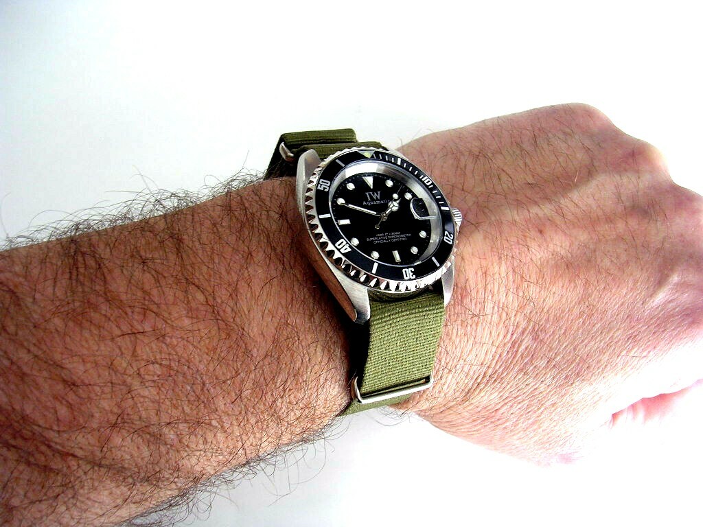 18 20 22 24 NATO G10 Premium nylon watchband 3pak MoD RAF strap Bonded IW SUISSE