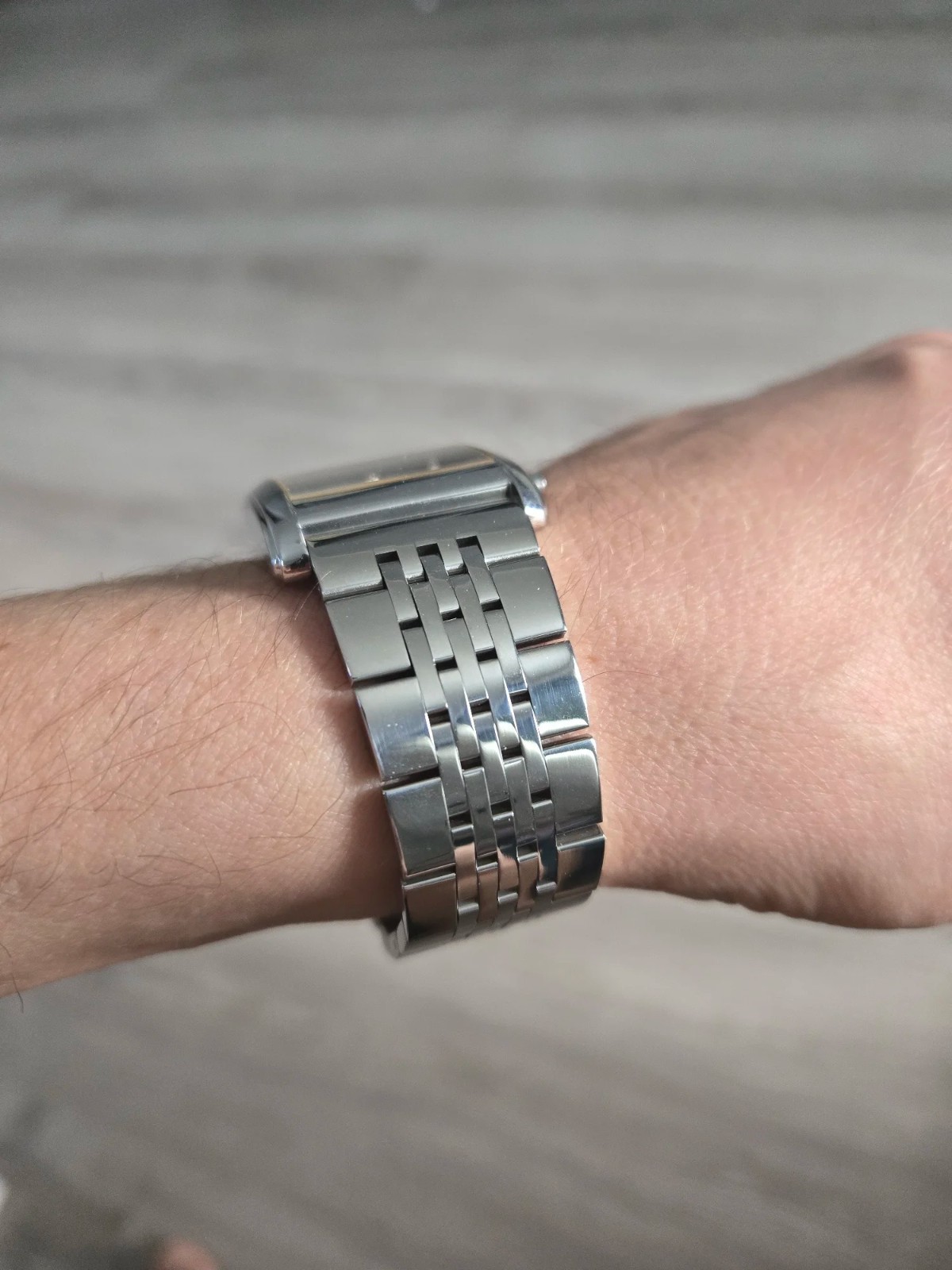 Stainless Steel Watch Band Polished Metal Set 18mm 19mm 20mm 21mm 22mm 23mm 24mm