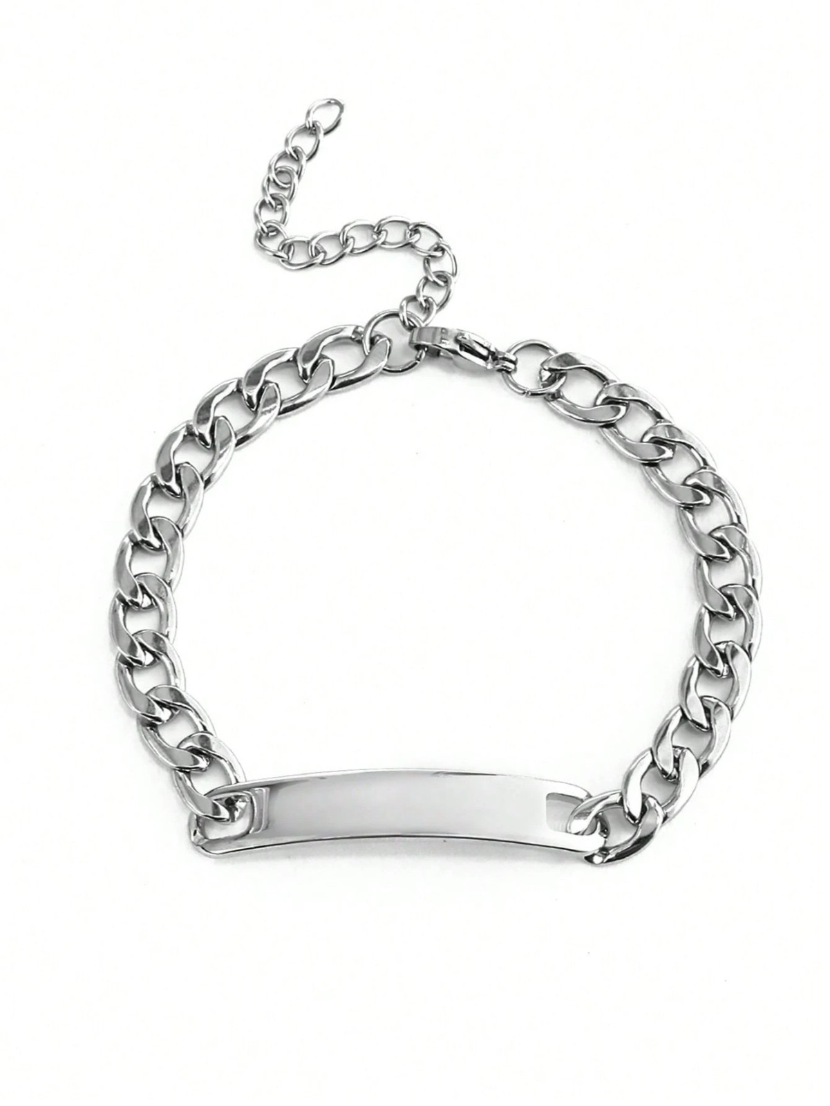 Custom Name Cuban Link Bracelet Couple Personalized Stainless Steel Chain Jewelr