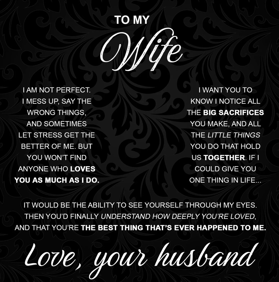 To My Wife – I Love You Forever Necklace