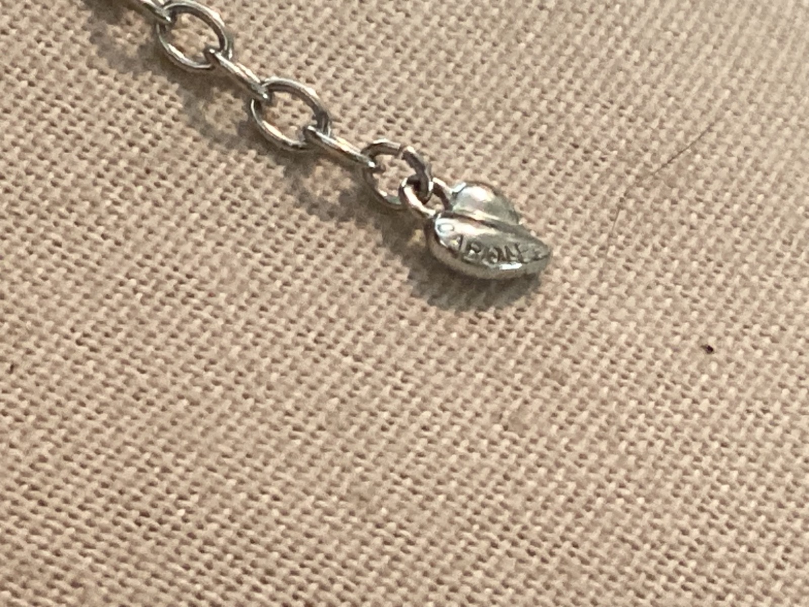 Carolee Bridal Faux Pearl Silver Tone Chain Rhinestone Pendant Drop Necklace