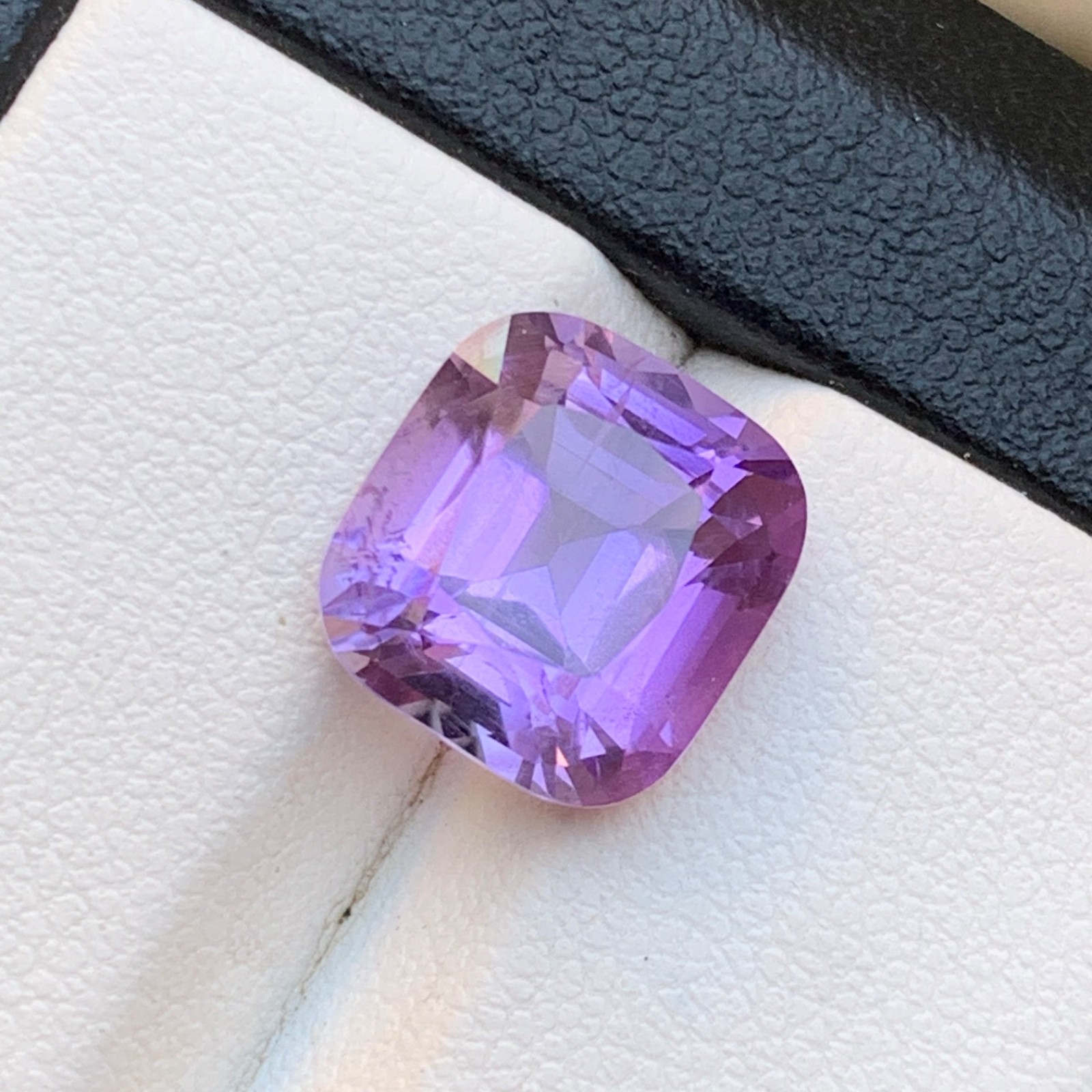 Natural Purple Amethyst 5 Carat Square Cushion Cut Loose Gemstone for Ring