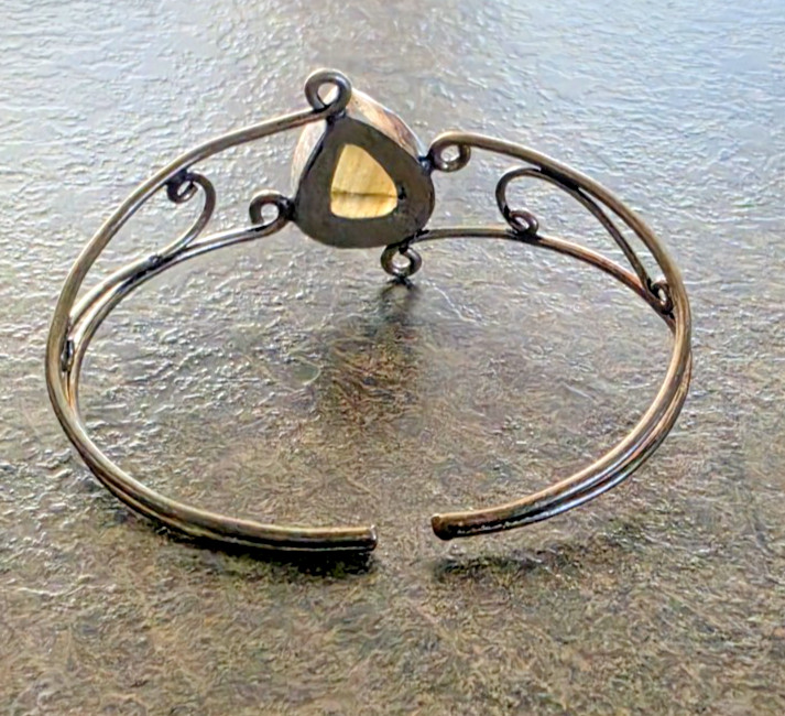 Fire Labradorite Handmade Bangle Ethnic Y2K Hippie Festival BOHO