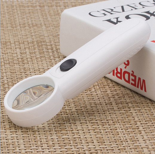 LED Light 15X Hand held Magnifying Glass Lens Magnification Fine Work Magnifier