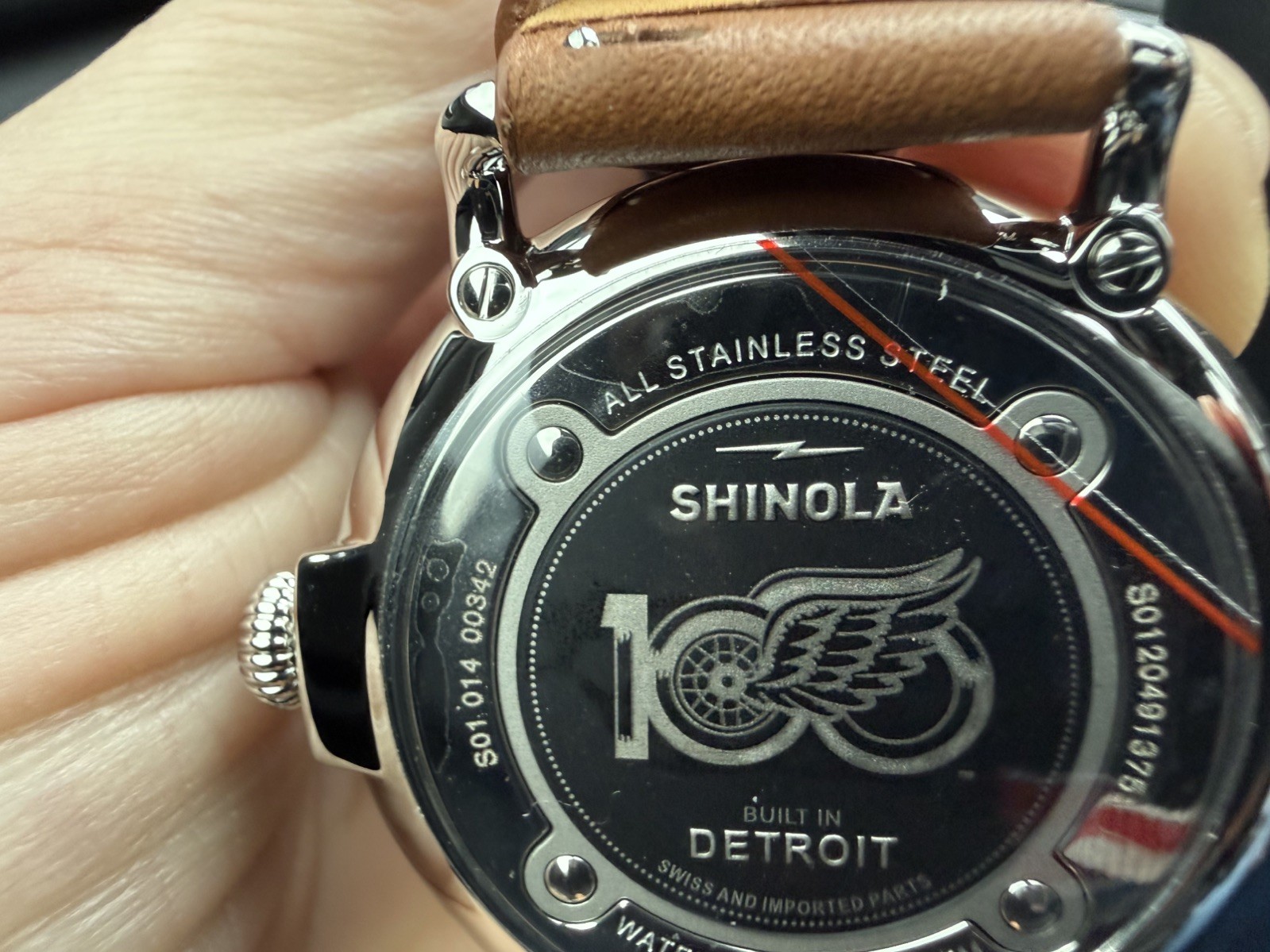 Shinola x Detroit Red Wings Centennial Runwell Watch