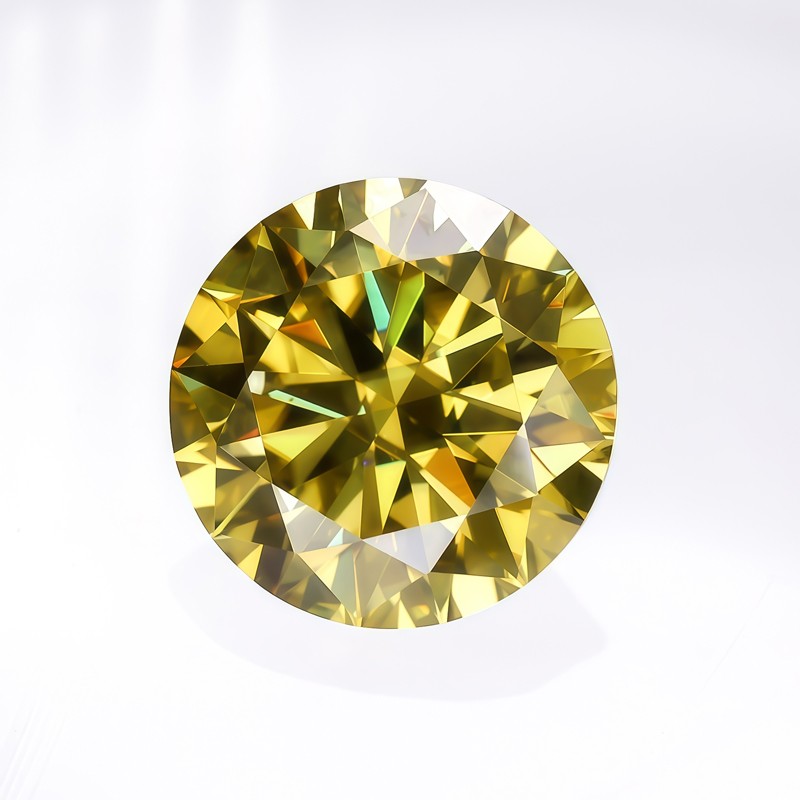 Full Size Moissanite Stone Multicolor 3-14mm Round Cut GRA VVS1 for Jewelry DIY
