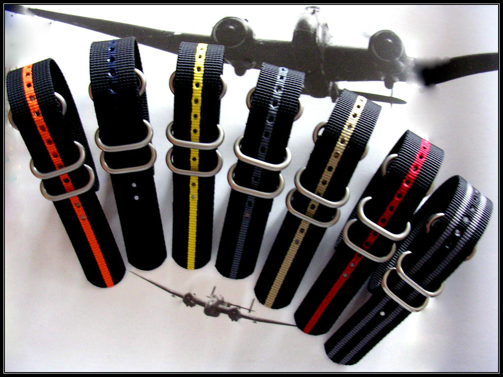 1pc NATO ® watch band strap Heavy Premium Nylon G10 Military UTC Pilot IW SUISSE