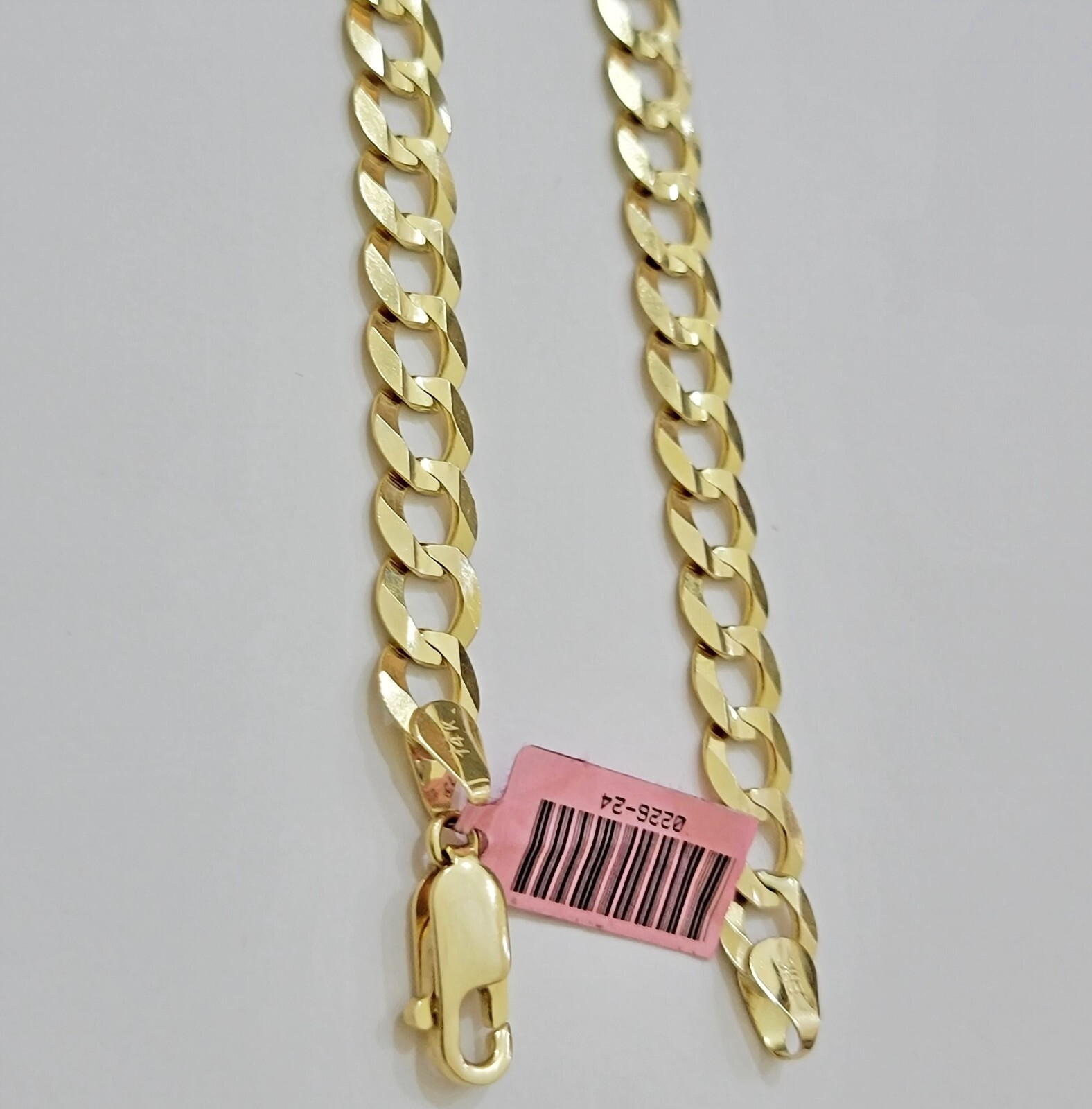 REAL 14k Gold Necklace Cuban Curb Link Chain Mens 10mm 20″ – 30 Inch SOLID 14kt