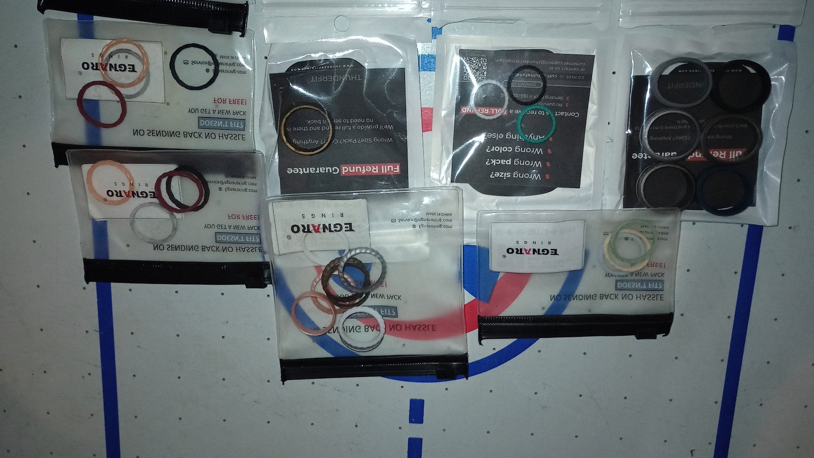 Lot of more than 50 Men & Women Silicone Wedding Bands Rubber Rings