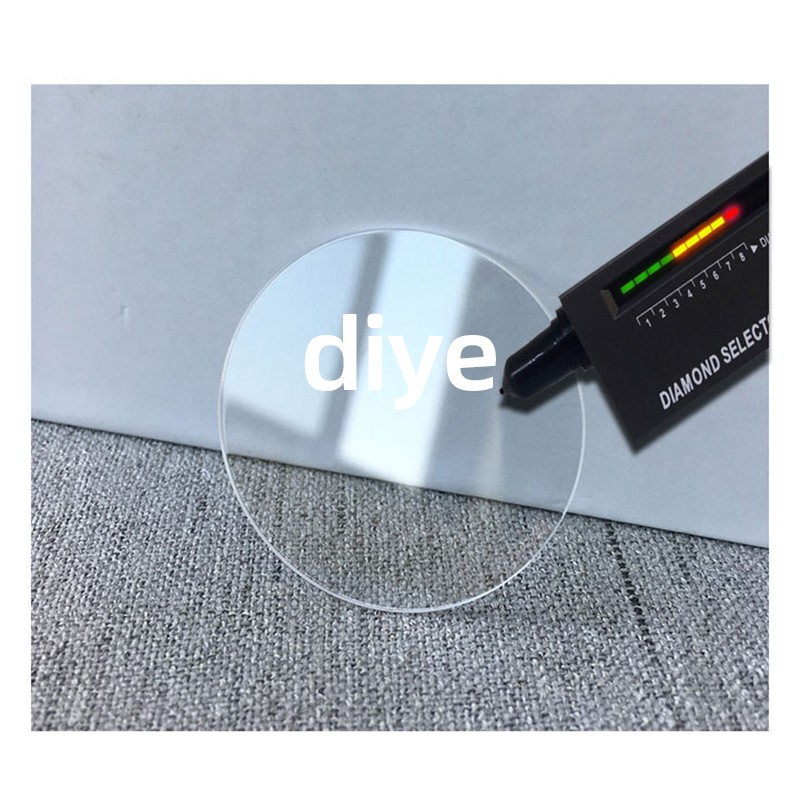 0.8mm 1.0mm 1.2mm 1.5mm Thick 13mm-45mm Flat Sapphire Watch Glass Round Crystal