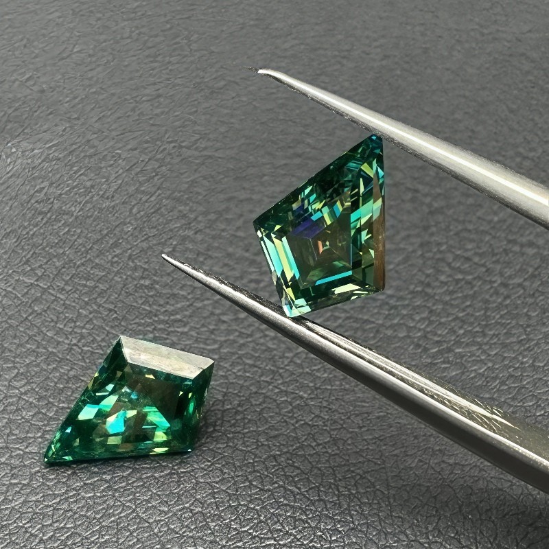 Natural Color Kite Cut Loose Moissanite Stone VVS1 1-9ct Gemstones for Jewelry