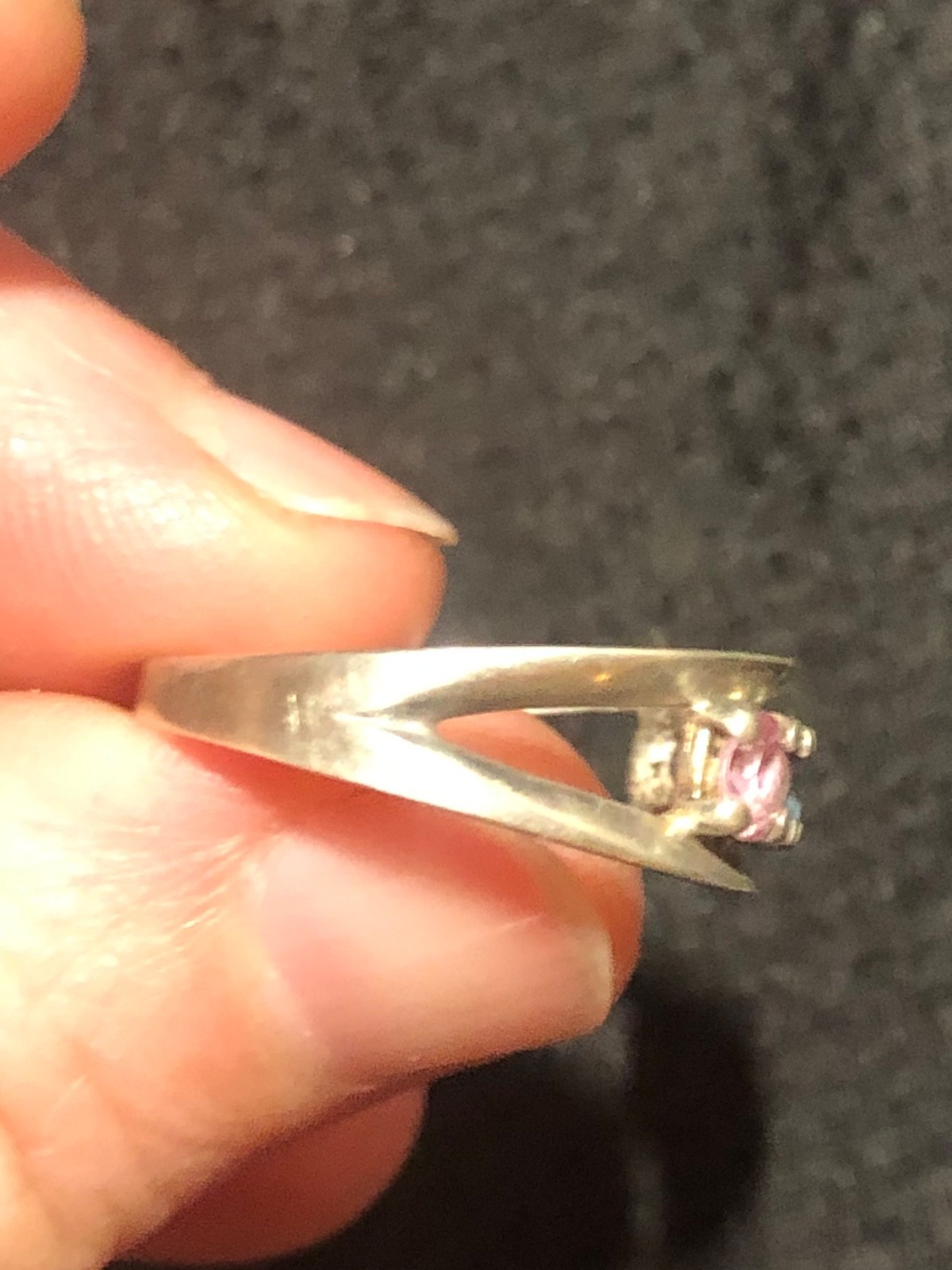 Vintage Birthstone Ring Set in Sterling size 8