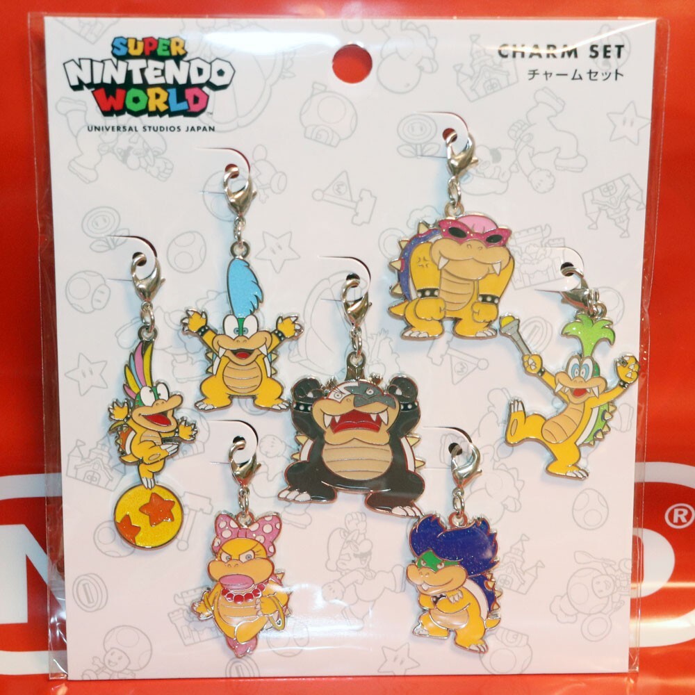 SUPER NINTENDO WORLD Koopalings Charm set of 7p Bowser Family USJ JAPAN Mario