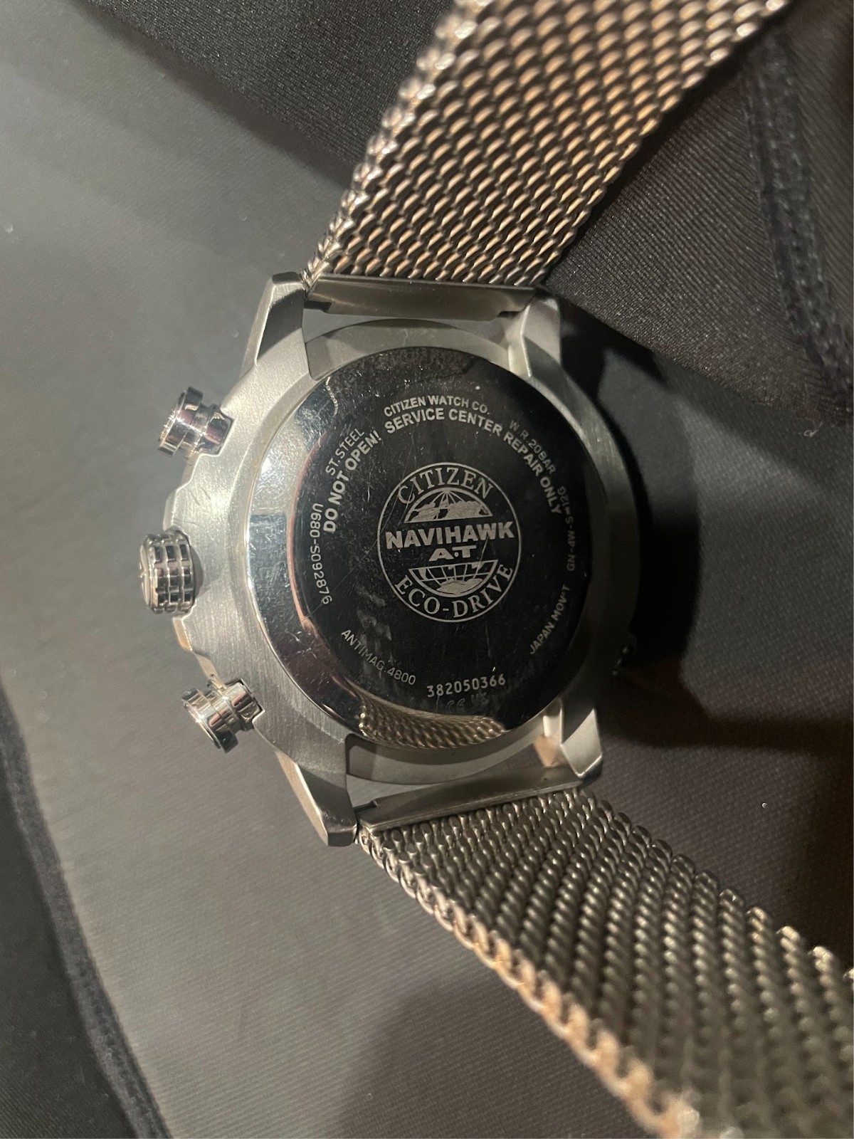 Citizen Promaster Navihawk AT Eco-Drive Silver Stainless Steel Watch JY8030-83E