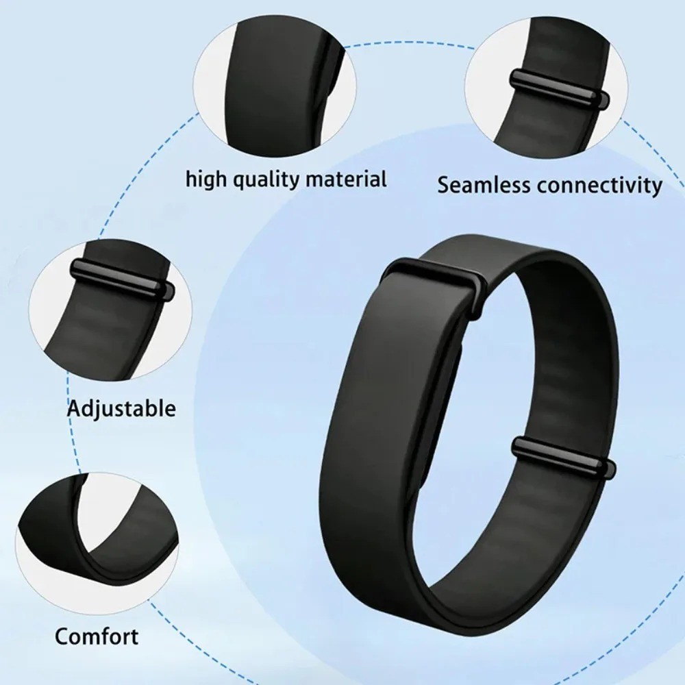 For Google Fitbit Air 2026 Nylon Sports Band Adjustable Loop Armband Bicep Strap