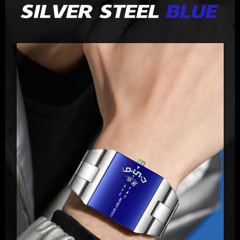 New 2026 Men square Watch Trendy Design Luxury Wristwatch fashion Business Gift